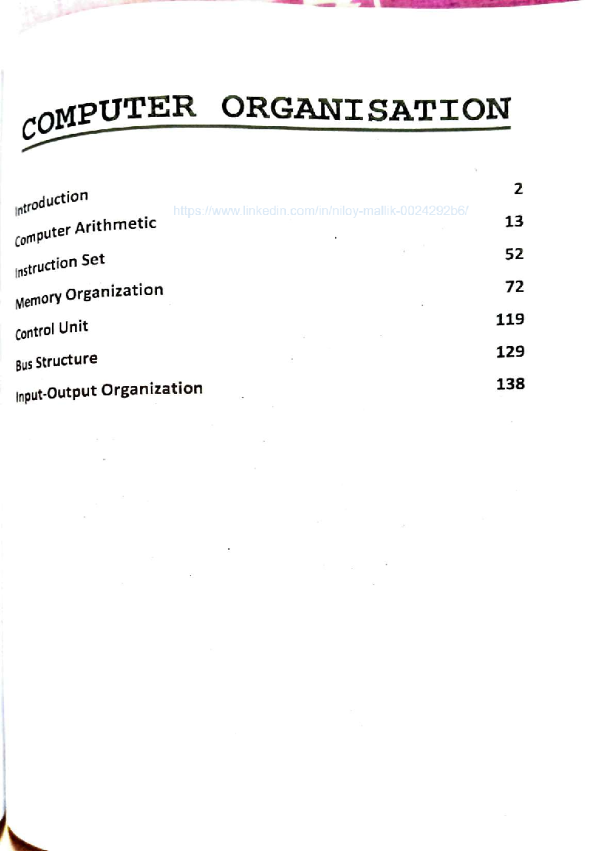 Computer Organization: Chapter Overview and Key Concepts (COMP 101 ...