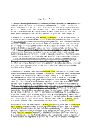 Legal Studies AOS 1 Unit 4 Comprehensive Notes on Parliament and Law ...