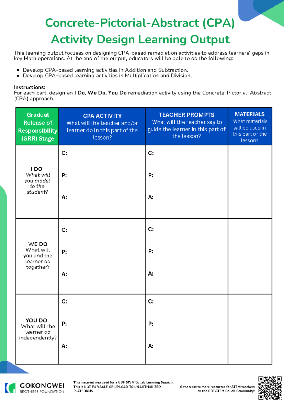 2026S2E2 CPA Activity Design for Math Remediation - Studocu
