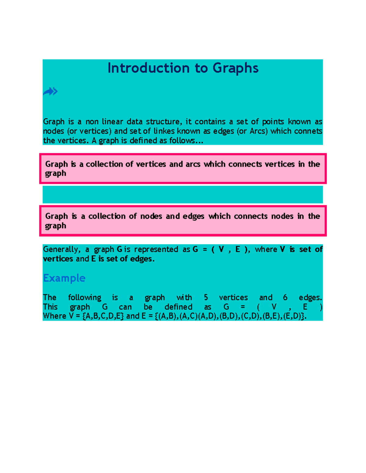 Introduction to Graphs: Concepts and Traversal Techniques - Studocu