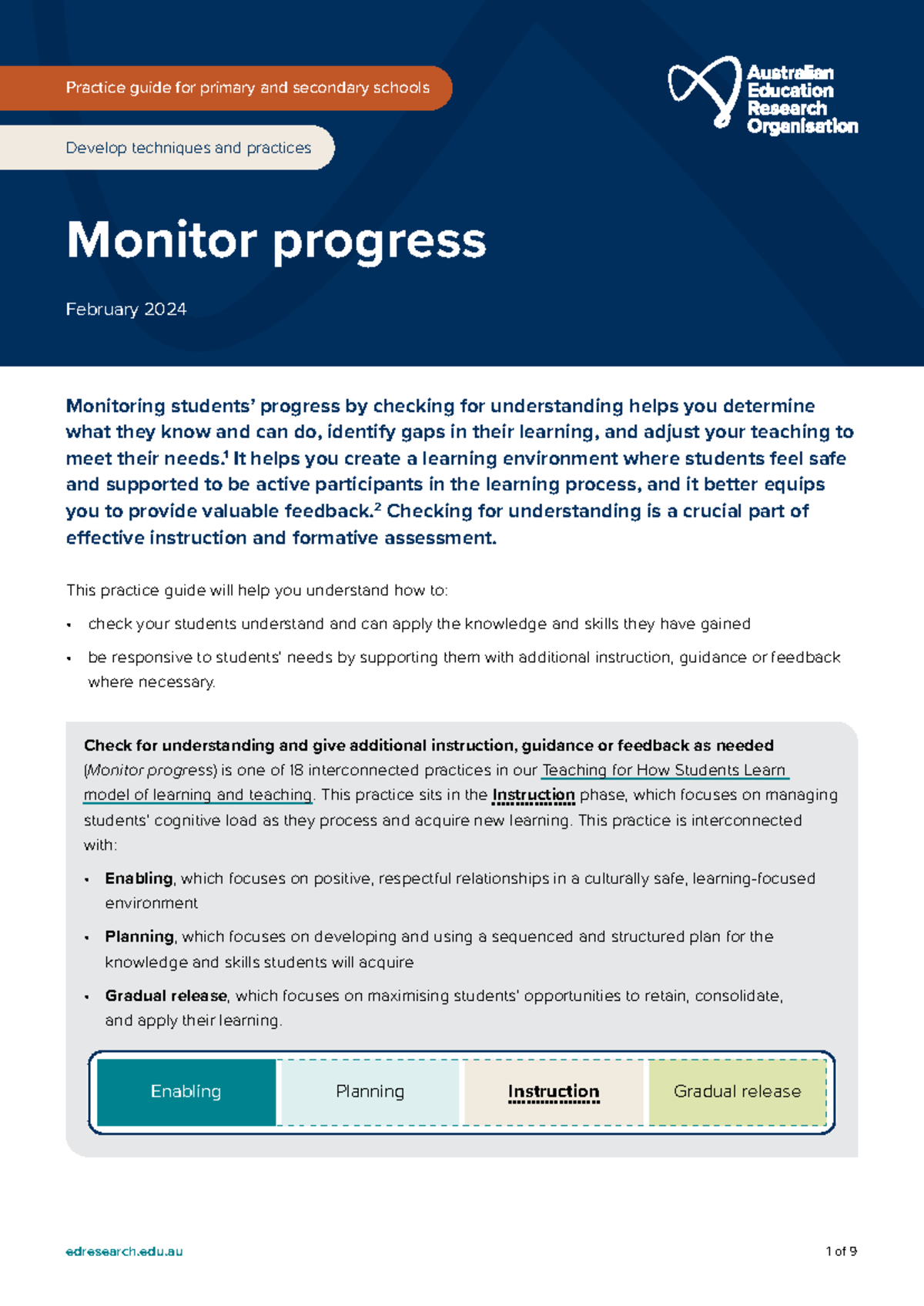 Teaching Notes on Monitoring Student Progress - Practice Guide for ...