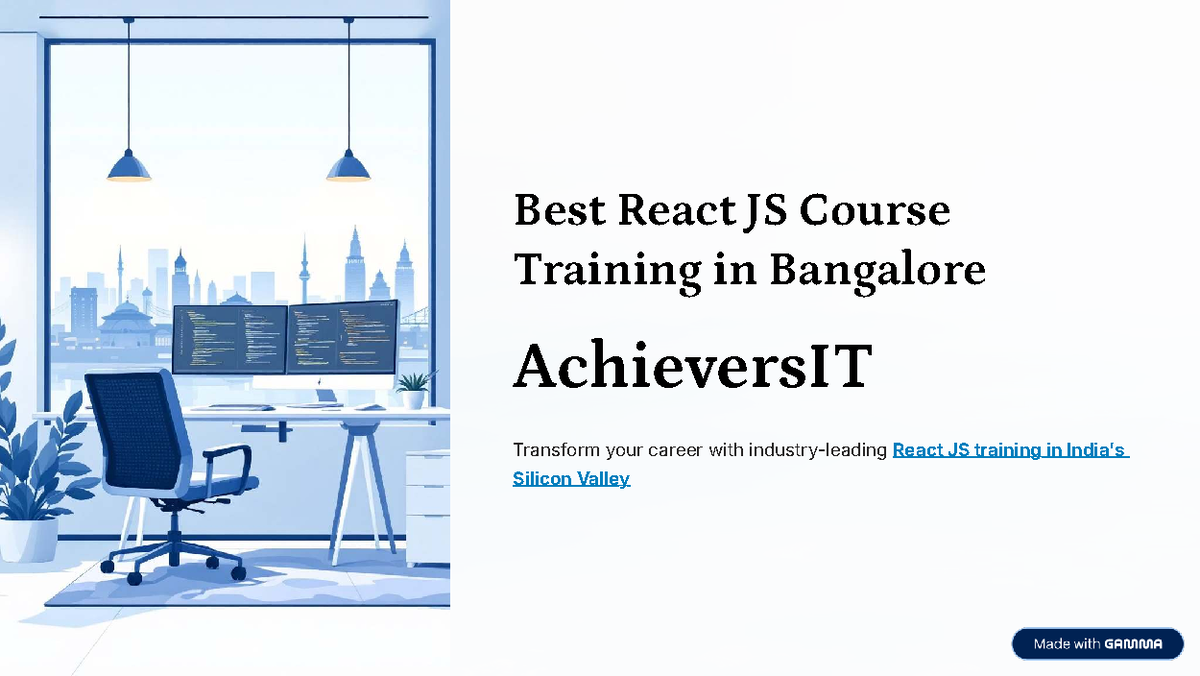 Best React JS Training Course in Bangalore - AchieversIT - Studocu