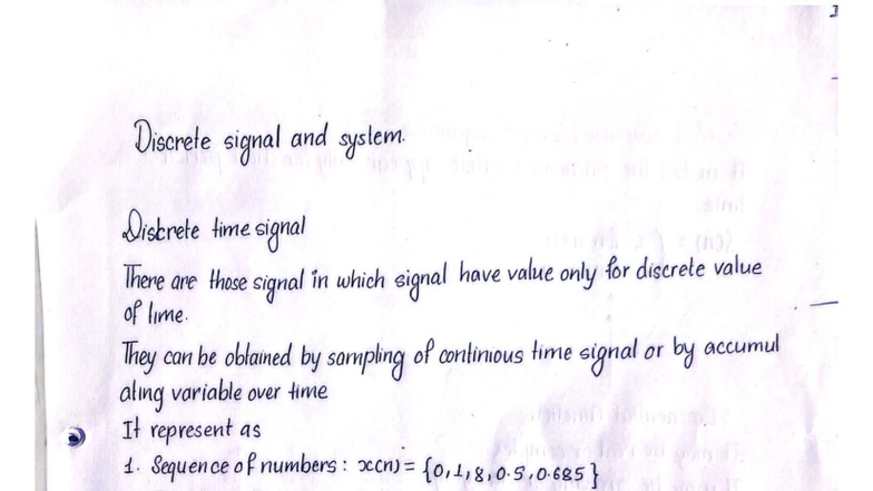 DSAP - Discrete Time Signals and Systems Overview - Studocu