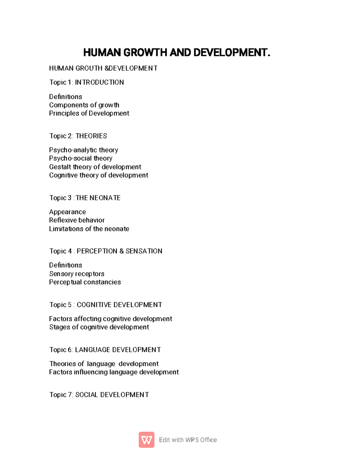 Human Growth and Development Overview - EDU 211 Study Guide - Studocu
