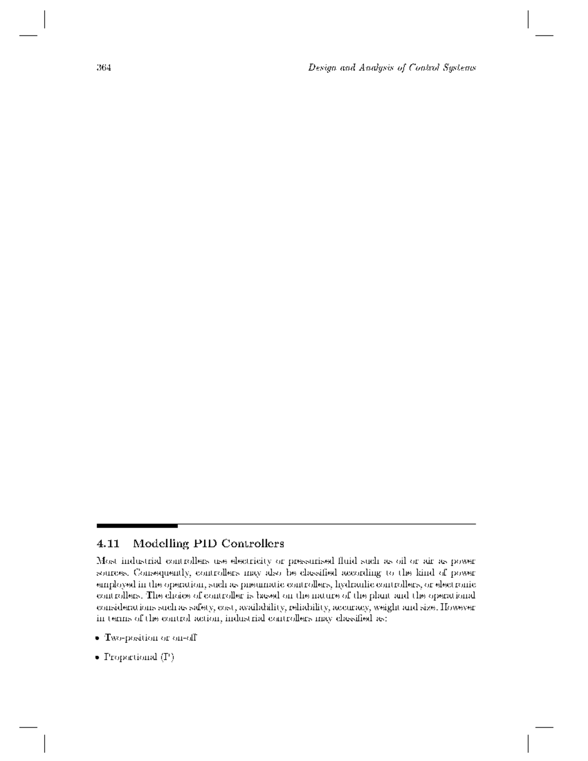 PID Controller Modelling - Control Systems (364) Notes - Studocu