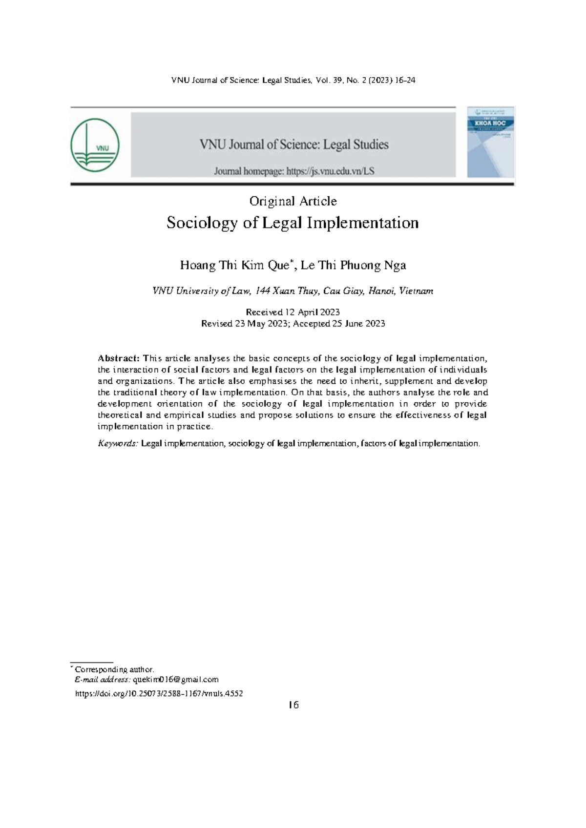 4552 85 10118 1 10 2023: Sociology of Legal Implementation Study - Studocu