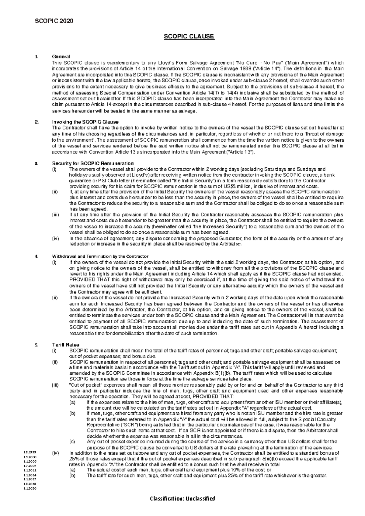 SCOPIC Clause Application in Salvage Agreements: Essential Insights ...