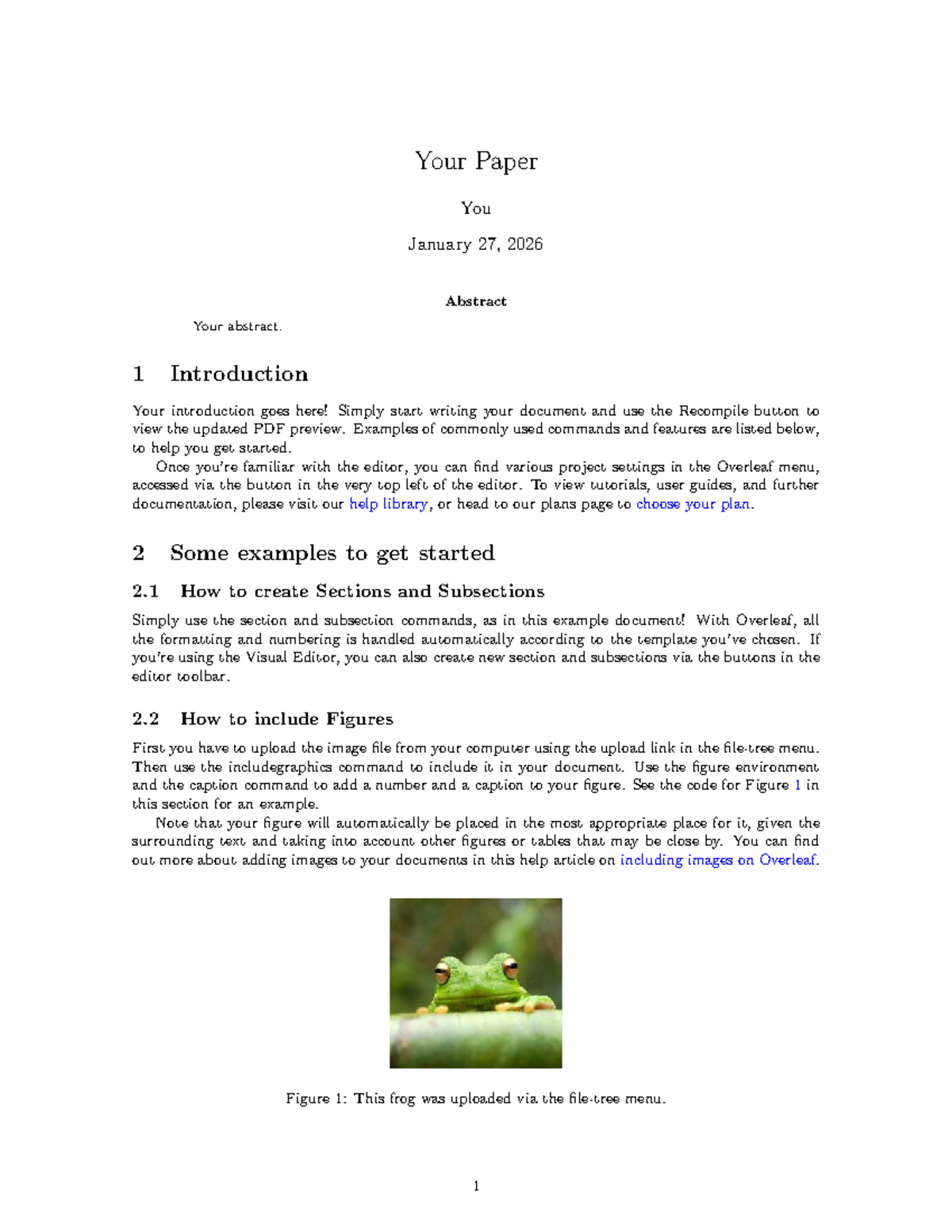 Your Paper: A Guide to Overleaf Features and Commands - Studocu
