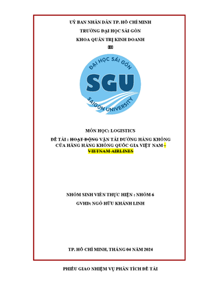 [Solved] ti Hon thin quy trnh giao nhn hng LCL - Quản trị Logistics ...