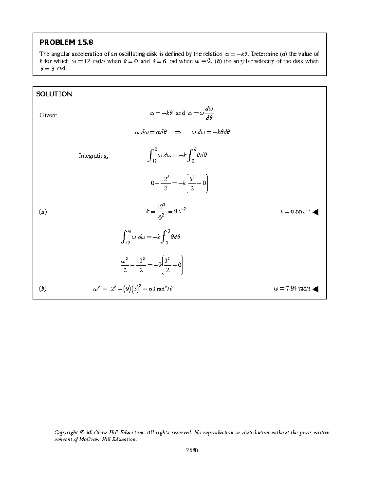 Dynamics Engr 243 Tutorial 3: Angular Motion Problems and Solutions ...