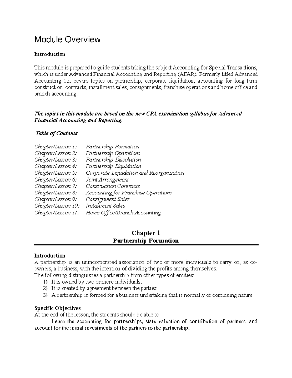Summary of Accounting for Special Transactions - AFAR Chapter 1 - Studocu