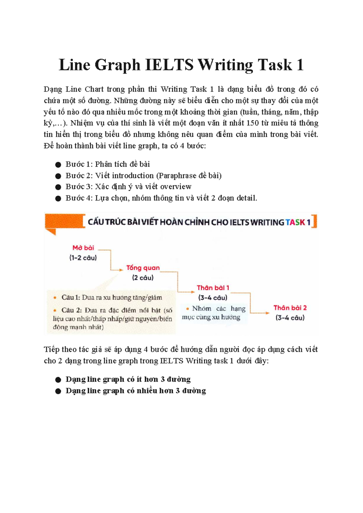 Hướng Dẫn Viết Line Graph IELTS Writing Task 1 - Studocu