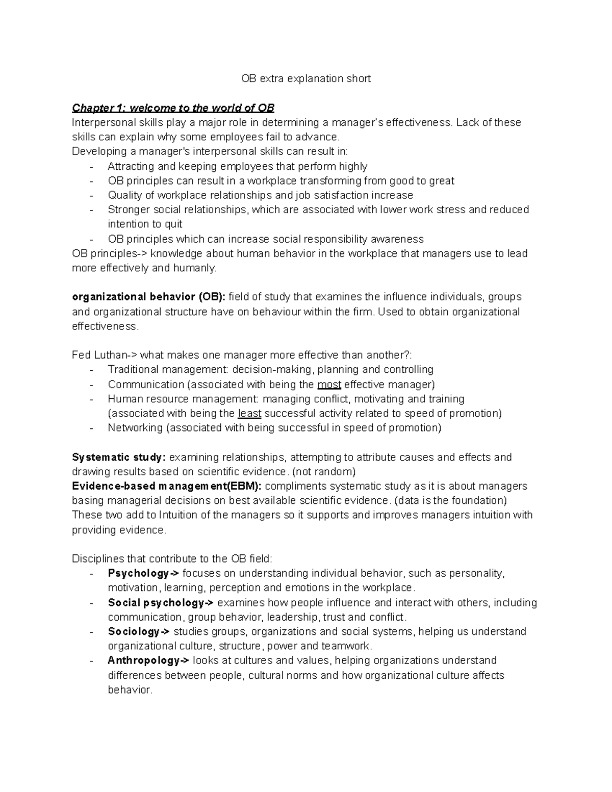 OB 101: Key Insights on Interpersonal Skills and Organizational ...