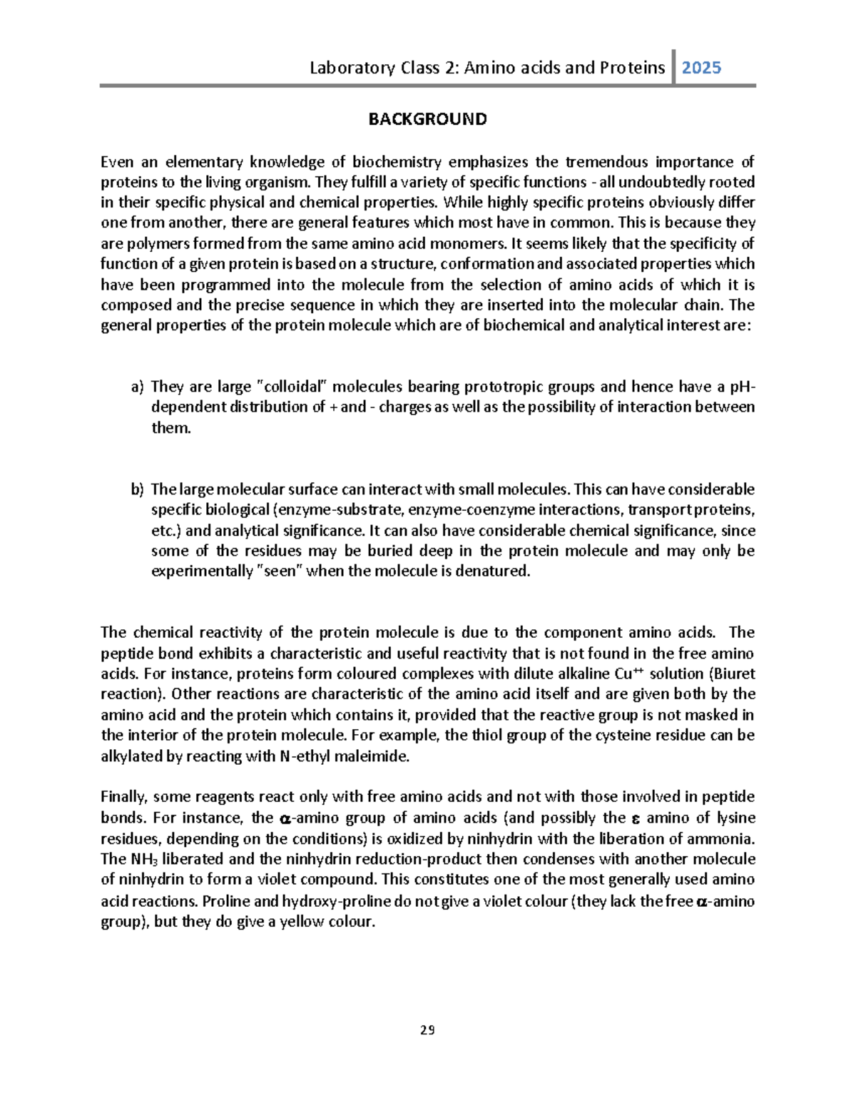 L2 Background - BACKGROUND Even an elementary knowledge of biochemistry ...