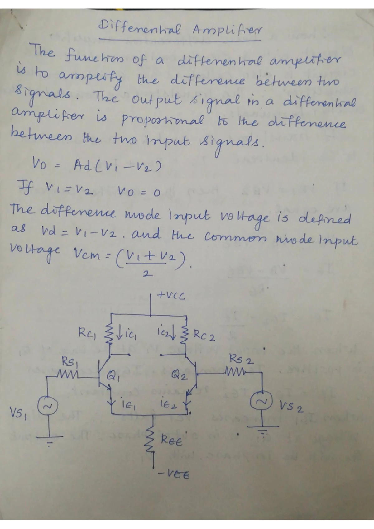 EDC Notes-Unit 2 - NOTES - Stability factor It is defined as the rate ...