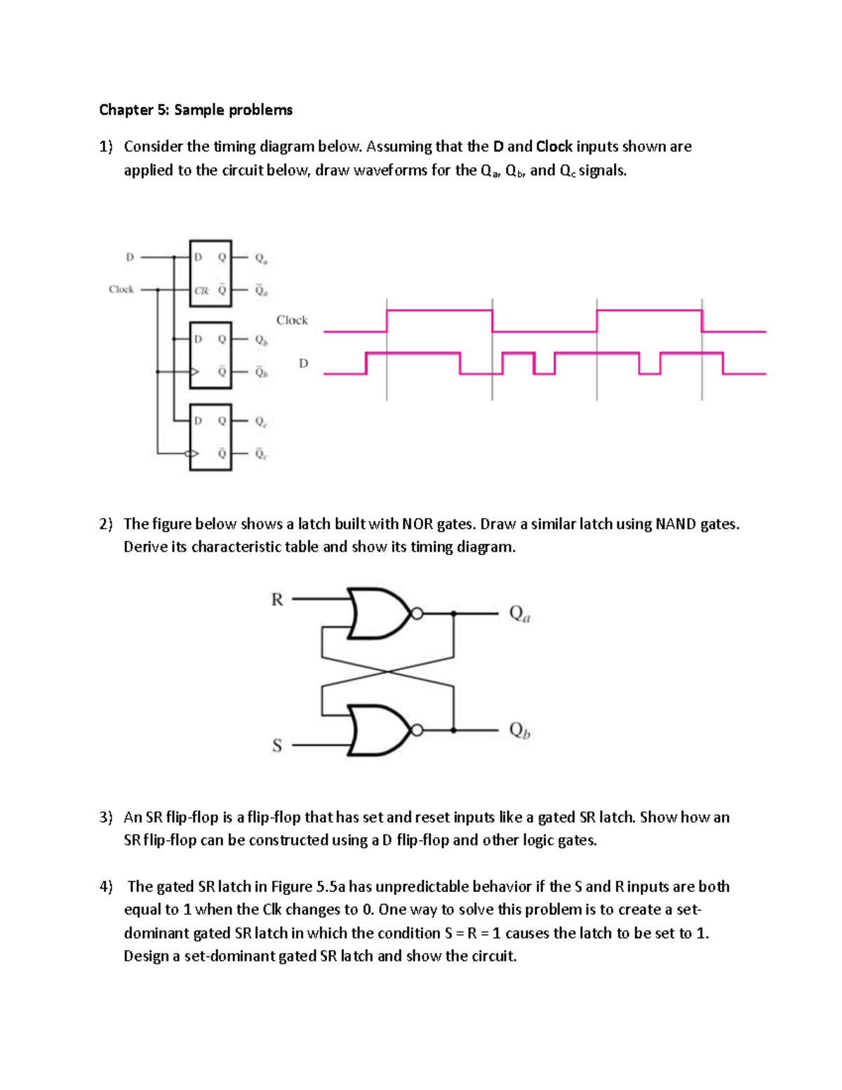 Chapter 5: Practice Problems on Logic Circuits and Verilog Code - Studocu