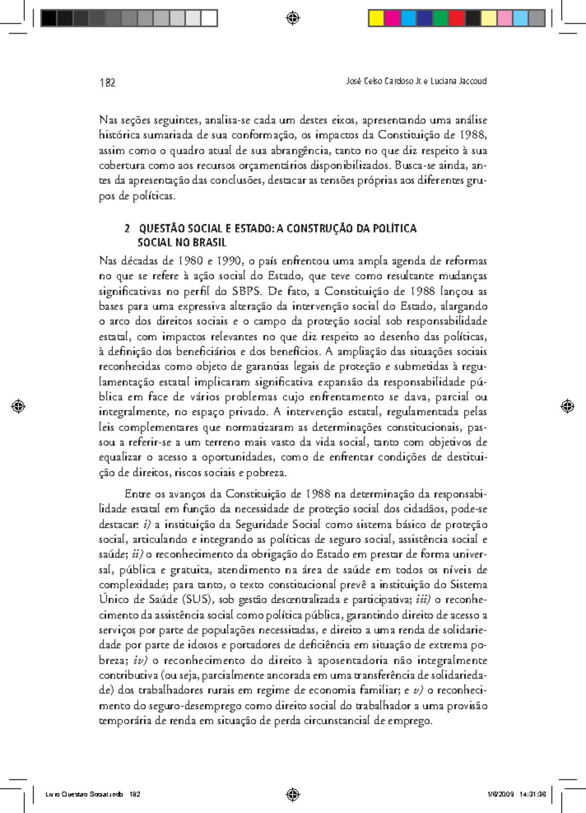 Políticas Sociais no Brasil: Análise Histórica e Gasto Social (182 ...