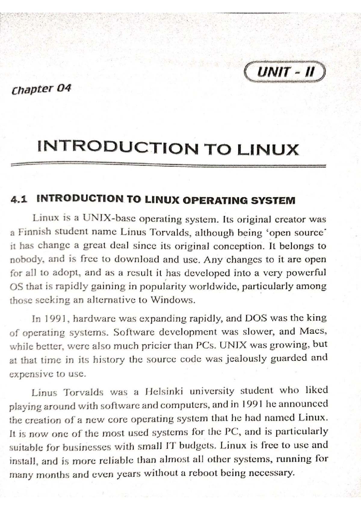 Introduction to open source software (OSS) - Unit I chapter notes - Studocu