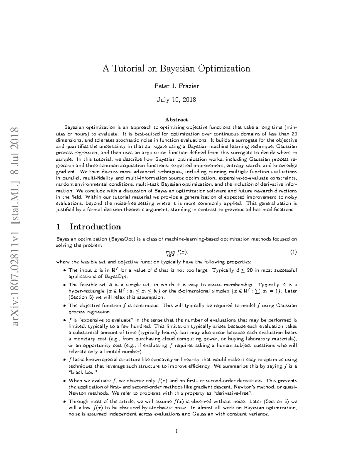 A Comprehensive Tutorial on Bayesian Optimization Techniques - Studocu