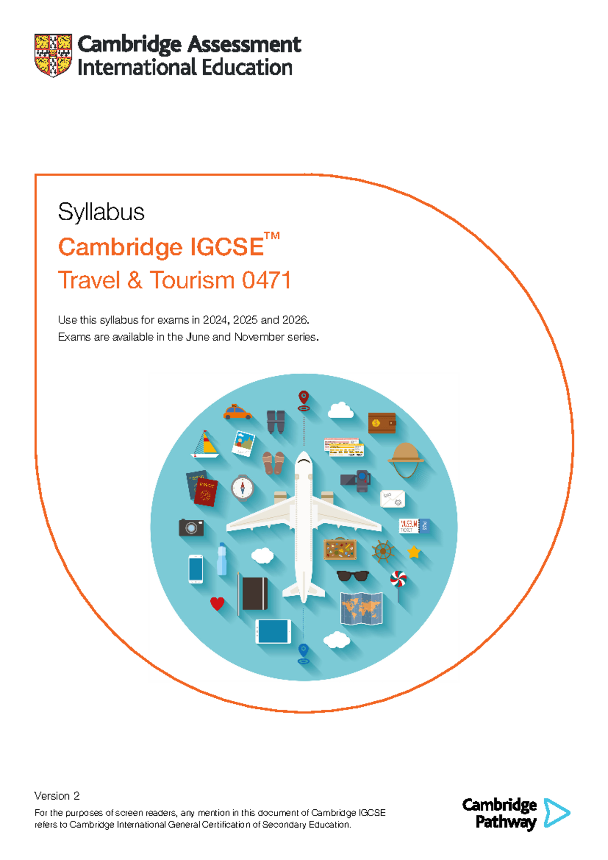 Cambridge IGCSE Travel & Tourism 0471 Syllabus Overview (2024-2026 ...