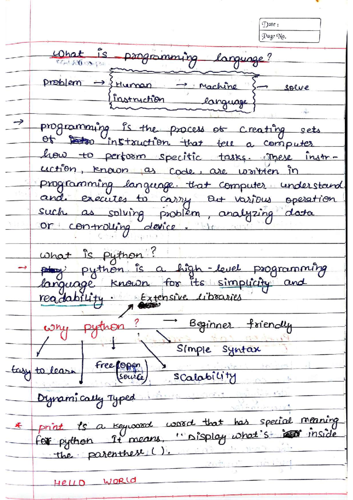 OOPP Notes: Understanding Programming Languages and Python Basics - Studocu