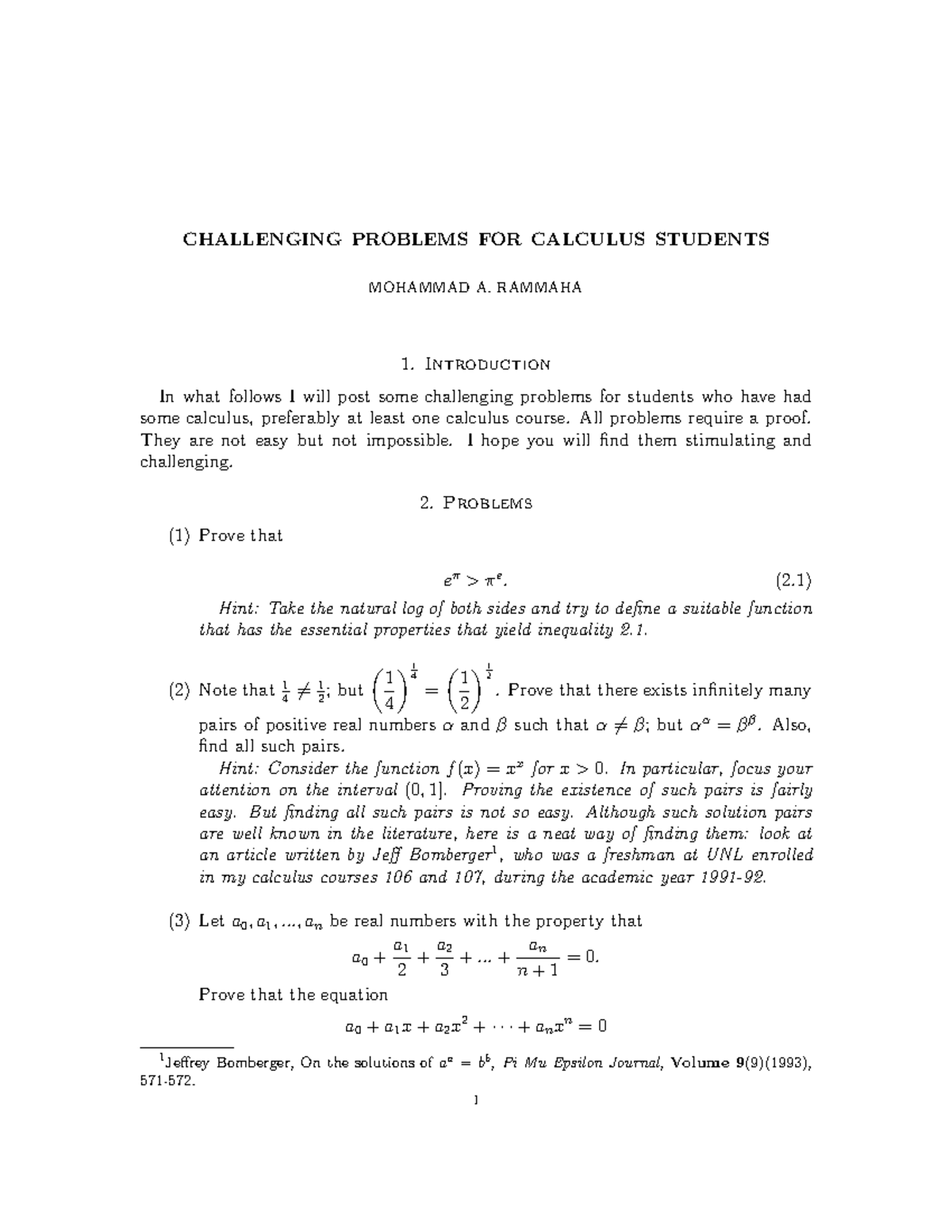 Calculus Challenge - Use this to practice and prepare for exams ...