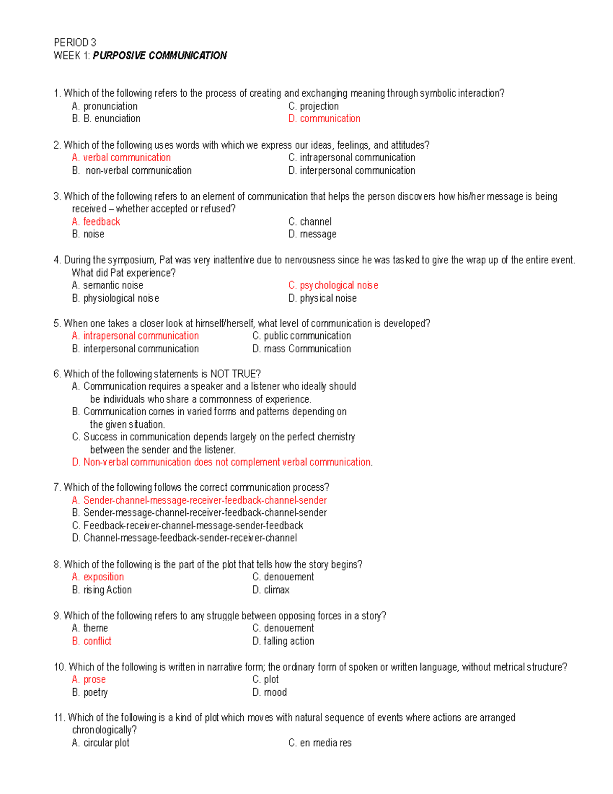 GEN 001 Midterm Review - Key Concepts in Purposive Communication - Studocu
