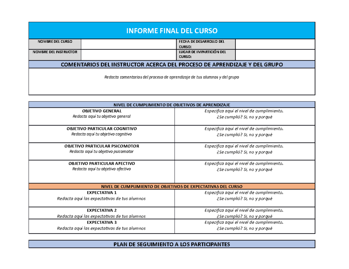 Informe Final EC0127.01: Evaluación del Proceso de Aprendizaje  - Document Preview