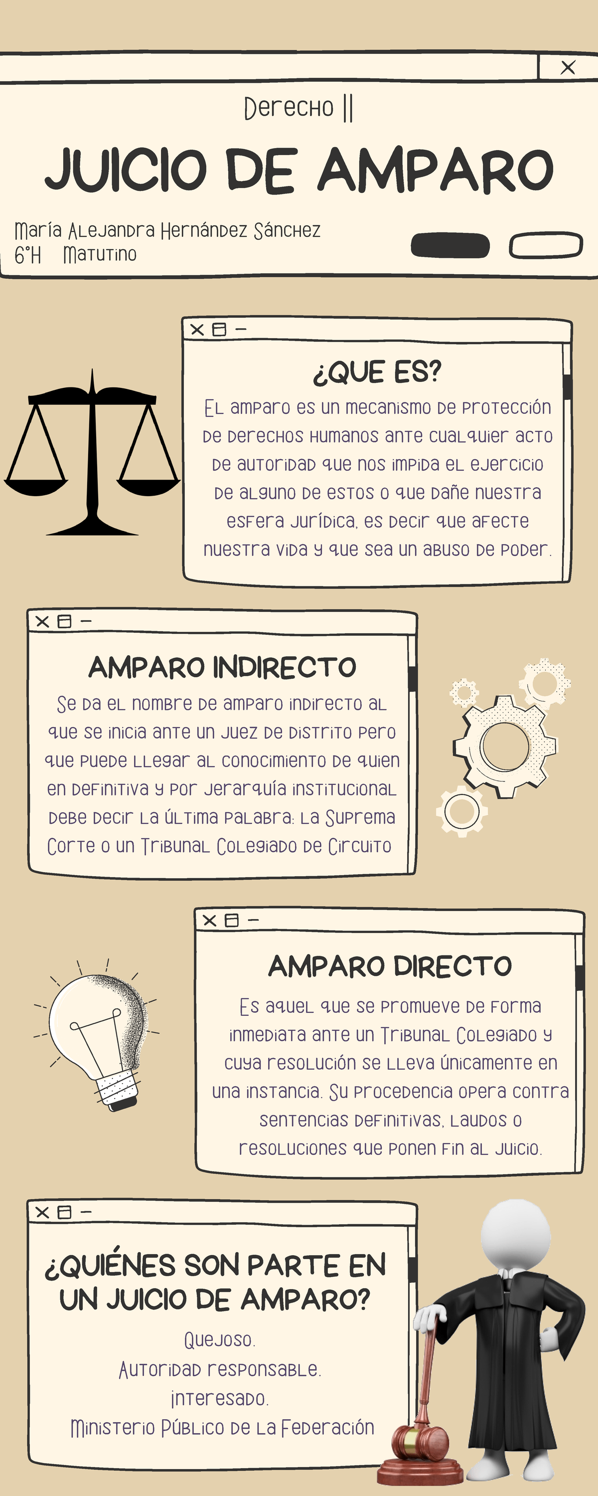 Infografía Juicio de Amparo - Derecho II 6°H Matutino - Studocu