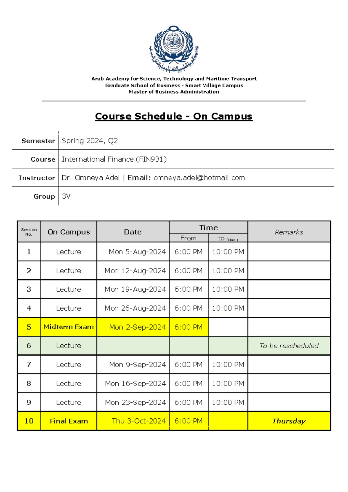 Syllabus for MKT Marketing Management Course - Spring 2023 - Studocu
