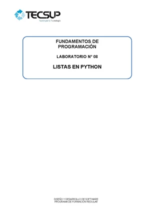 Lab 07 - Bucle While y Bucles Anidados en Python - Studocu