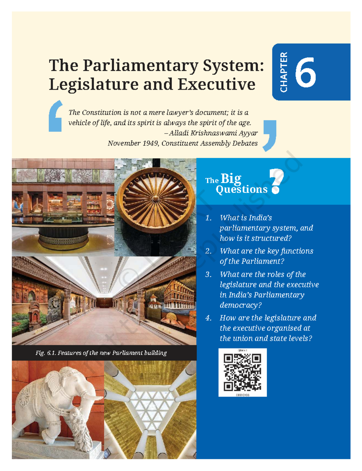 CHAPTER 6: The Parliamentary System - Legislature & Executive (Hees106 ...
