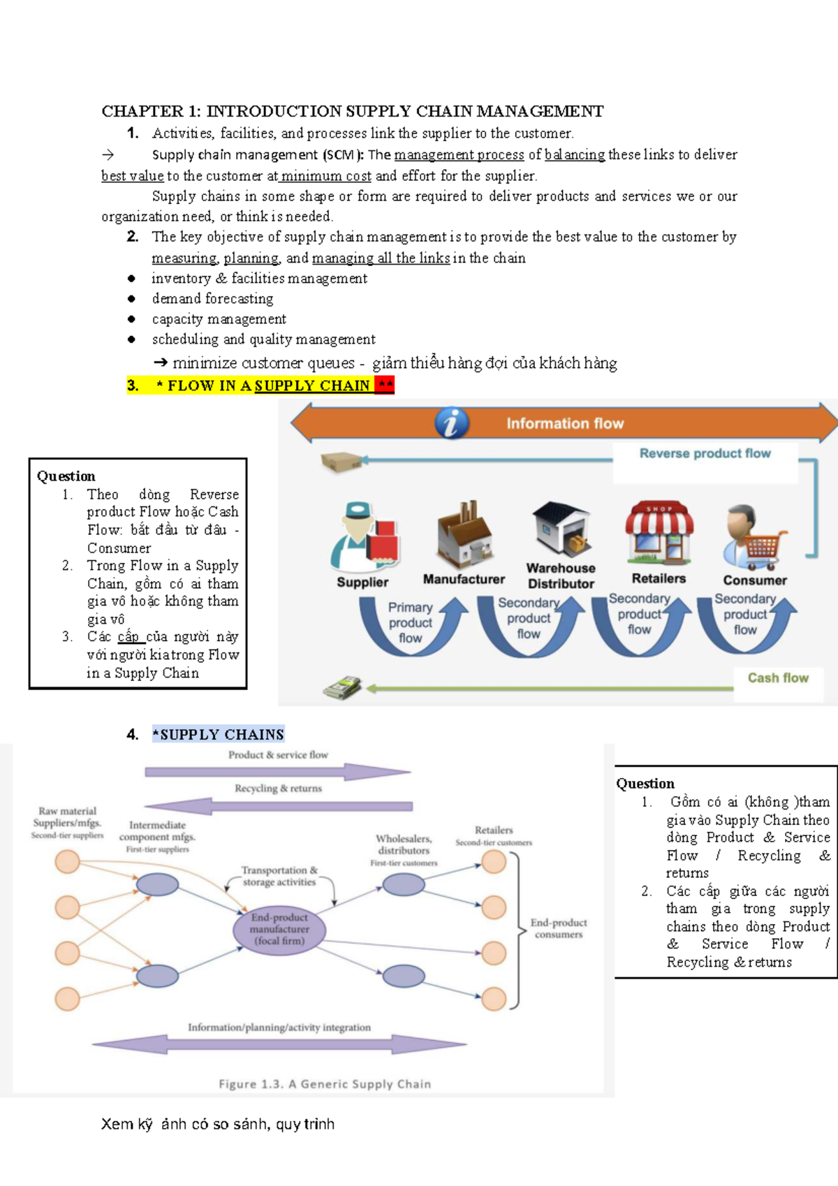 CHAPTER 1: INTRODUCTION TO SUPPLY CHAIN MANAGEMENT (SCM) - Studocu