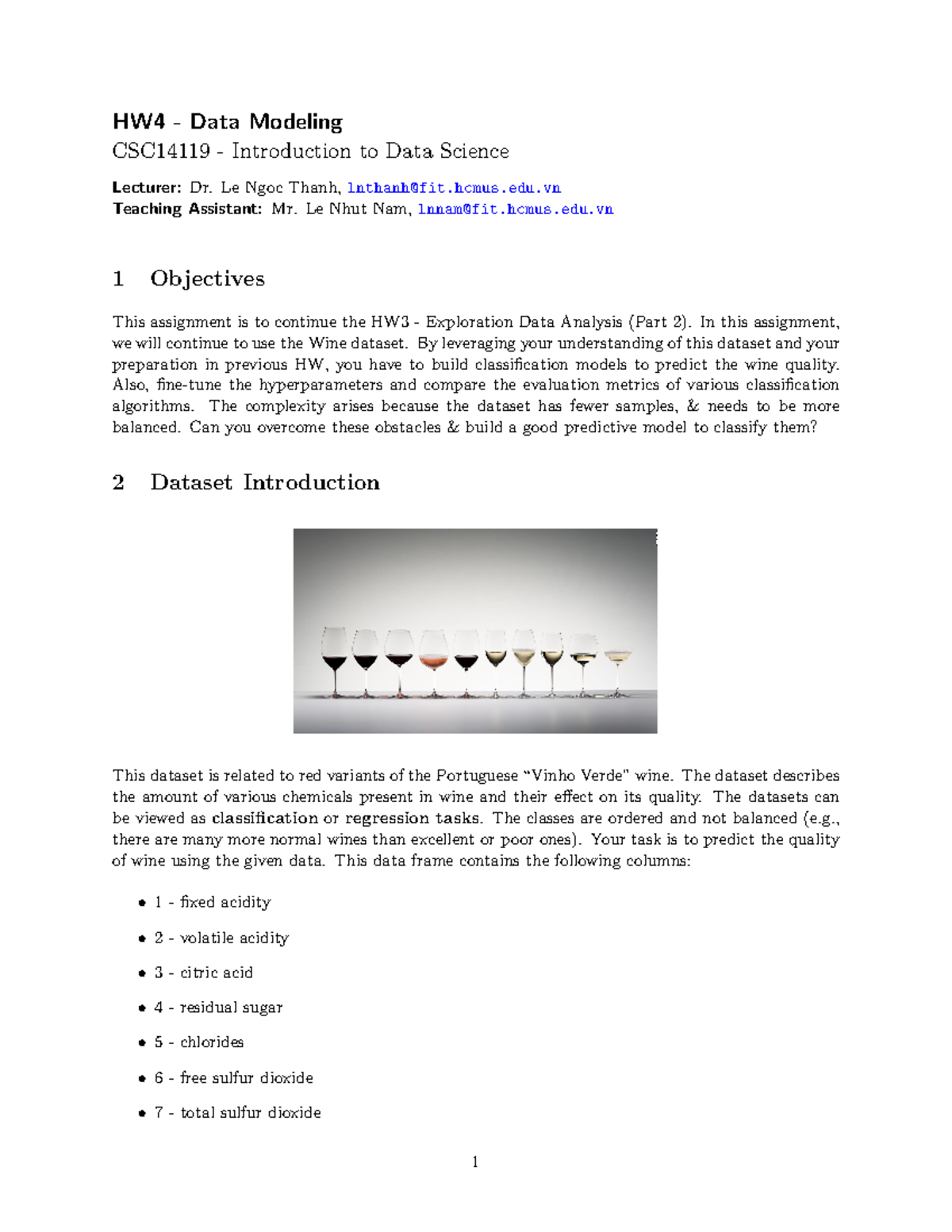HW4 - Data Modeling in CSC14119: Introduction to Data Science - Studocu