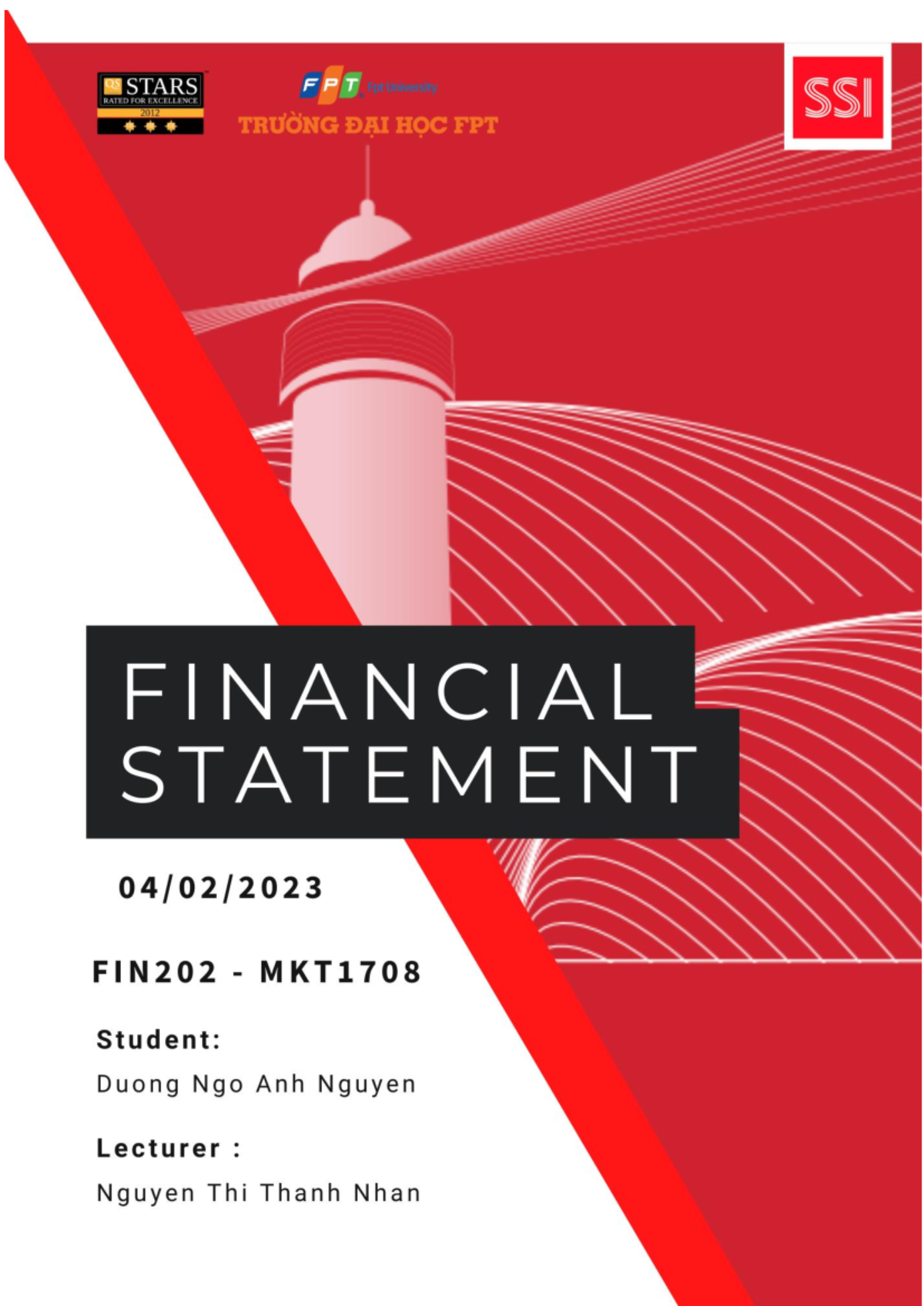SSI's Financial Statement-Dương Ngô Anh Nguyên- SS171228 - MKT1708 ...