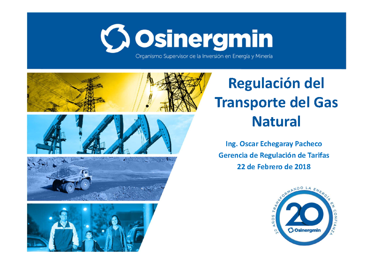 Regulación del Transporte de Gas Natural CEU 2018 - Studocu