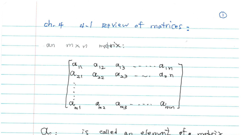 MATH101 Ch. 4 Review: Matrices, Transpose, and Echelon Forms - Studocu