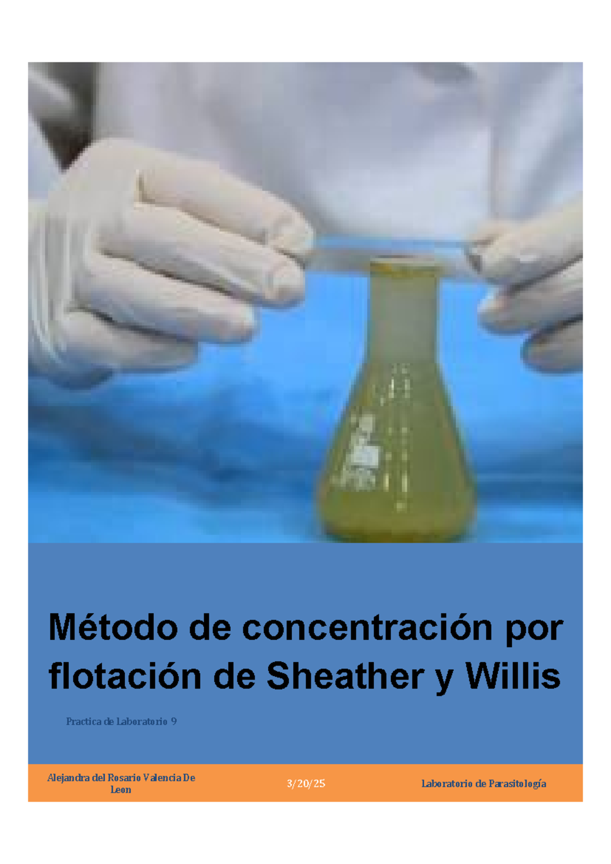 Práctica 9: Métodos de Concentración por Flotación en Parasitología ...