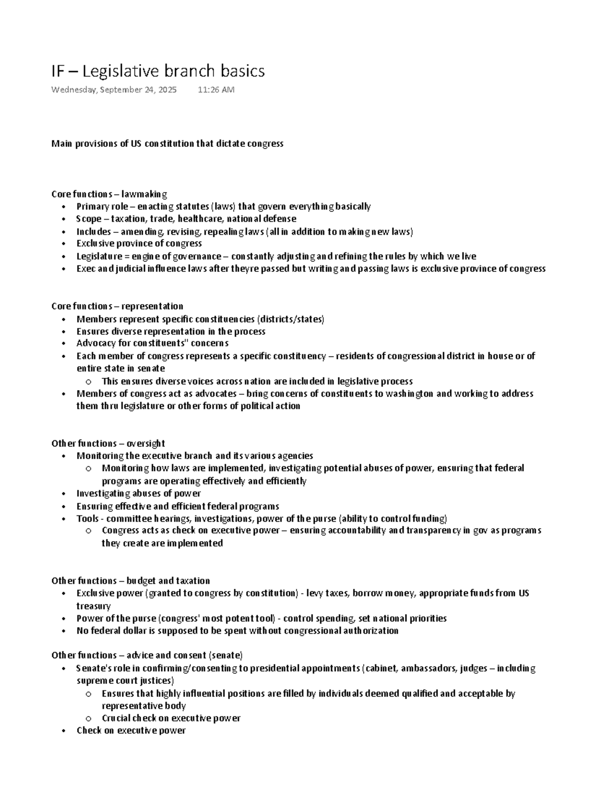 U.S. Congress: Structure, Functions, and Legislative Dynamics Overview ...
