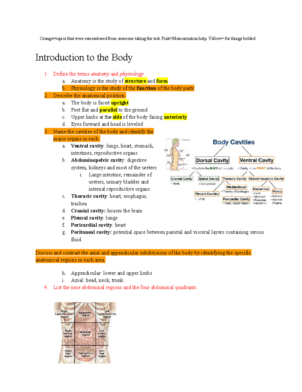 A&P 101 Final Exam Study Guide: Anatomy & Physiology Concepts - Studocu