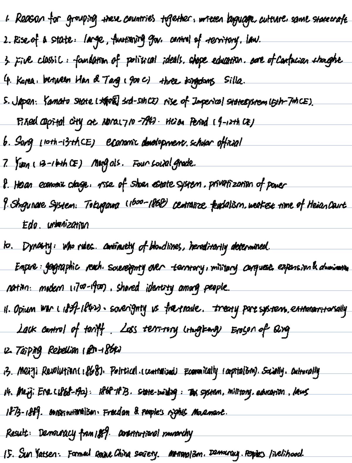 East Asian History Review - Lecture Notes (Course Code: EA101) - Studocu