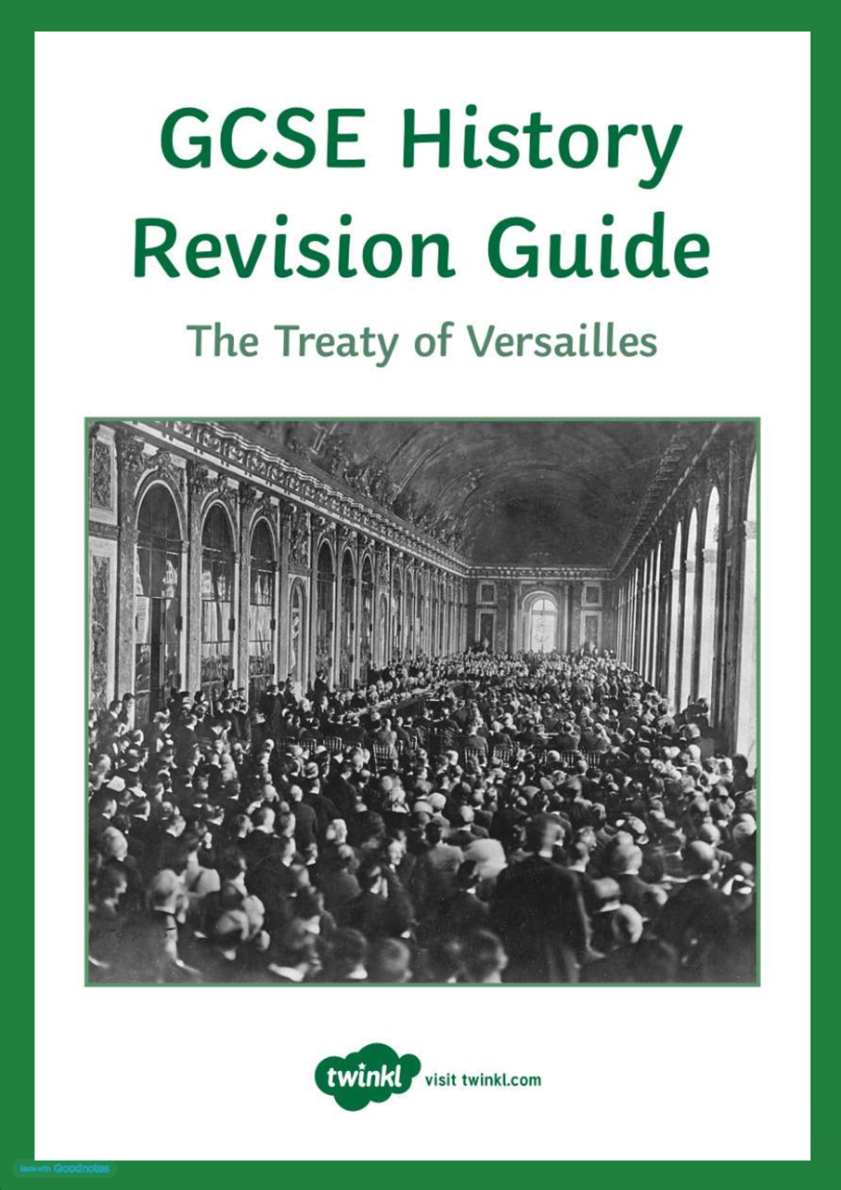 GCSE History Revision: The Treaty of Versailles Overview - Studocu