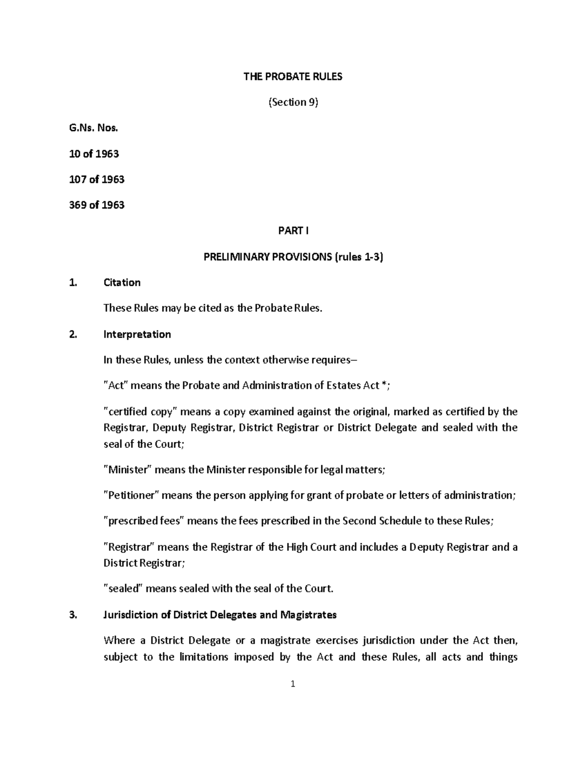 THE Probate Rules - Enjoy the pdf - THE PROBATE RULES (Section 9) G ...
