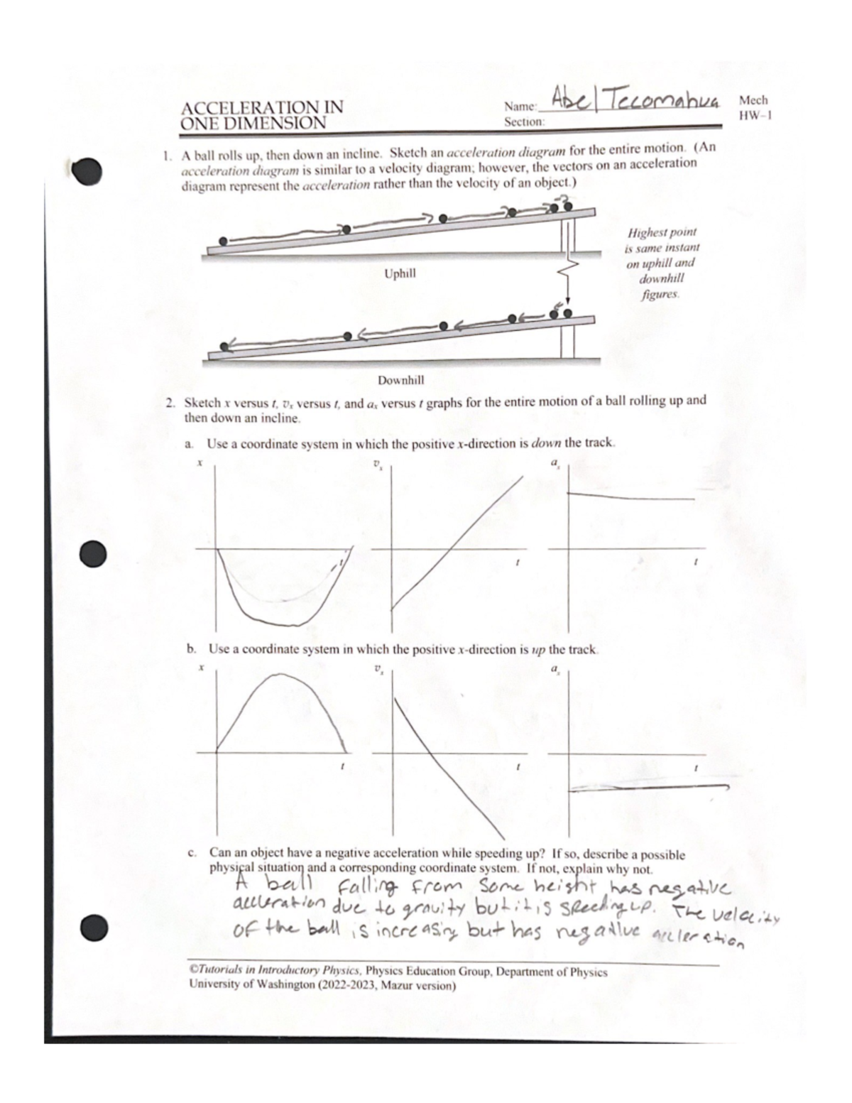 Acceleration in Physics: Concepts and Applications (Course Code: IN 2 ...