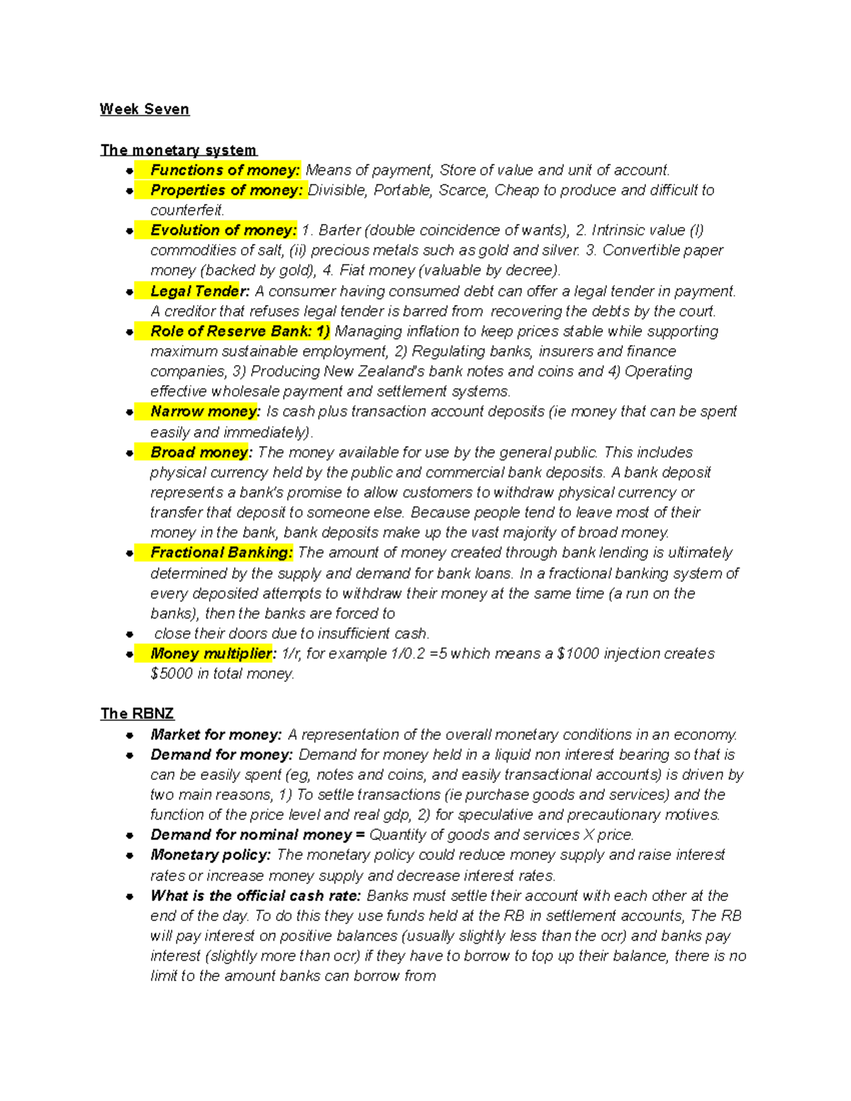 Econ 105 Final Exam - Comprehensive Macroeconomics Lecture Notes - Studocu