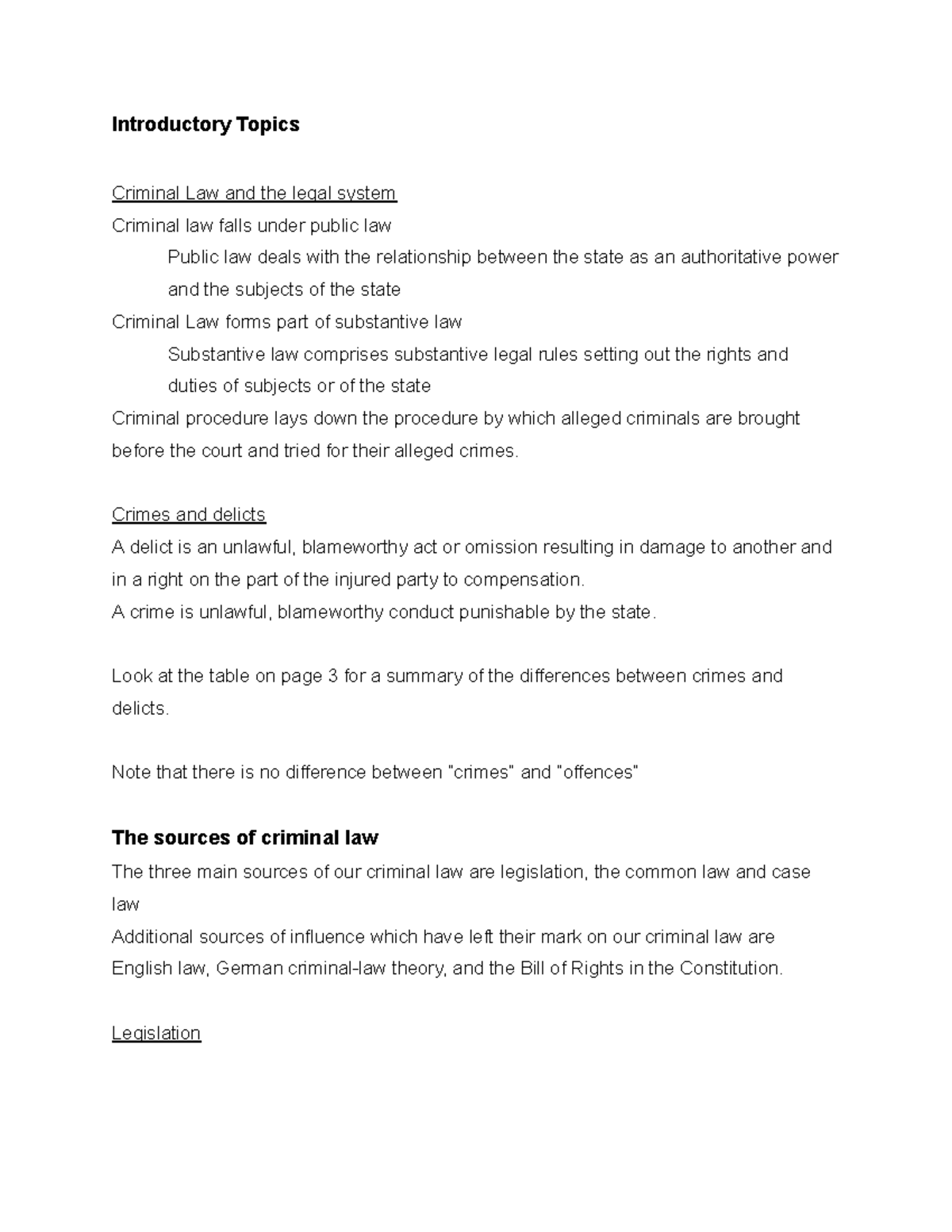 Criminal Law 101: Key Concepts and Principles (CL 101) - Studocu