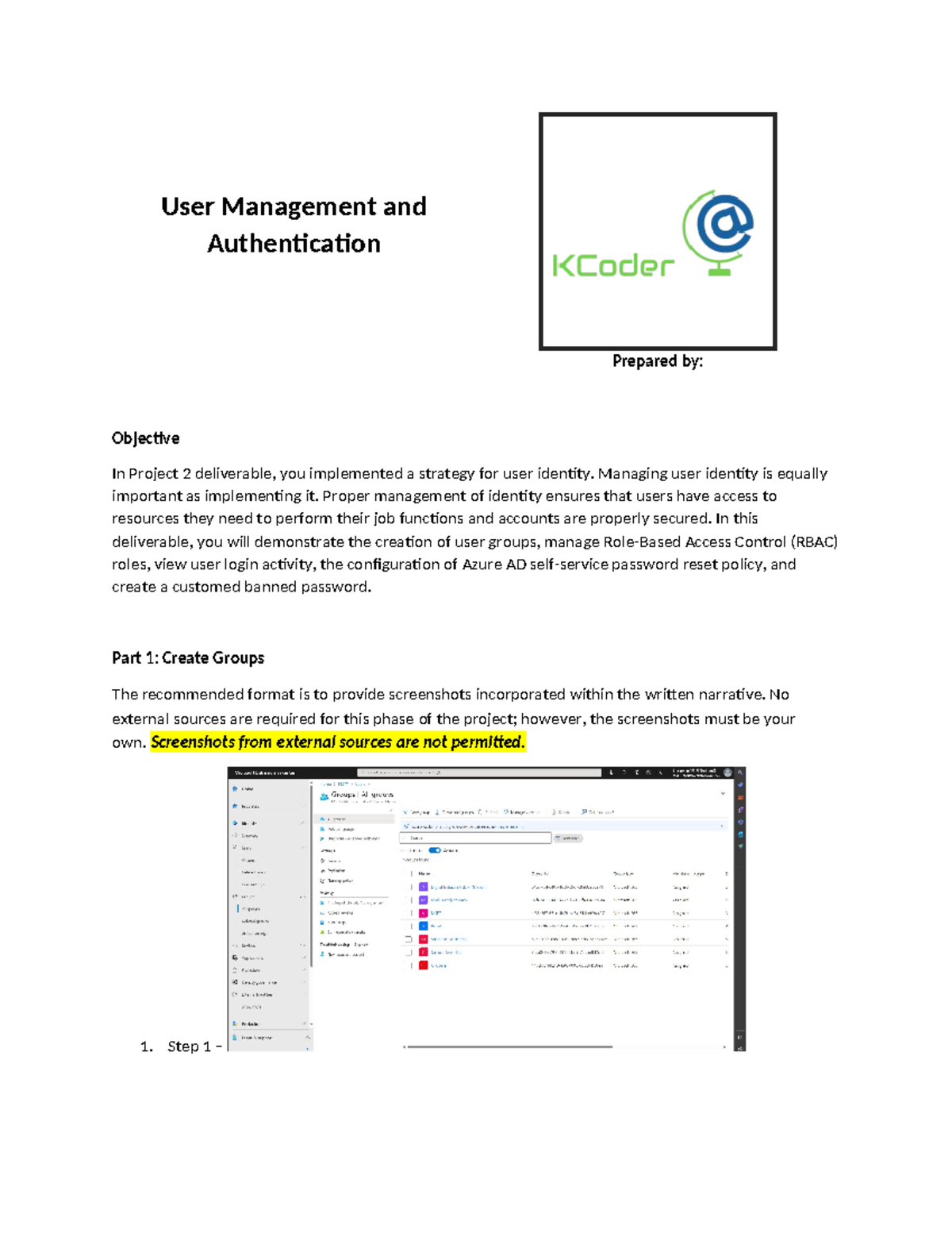 CMIT382 User Management & Auth: Project 3 Guide - Studocu