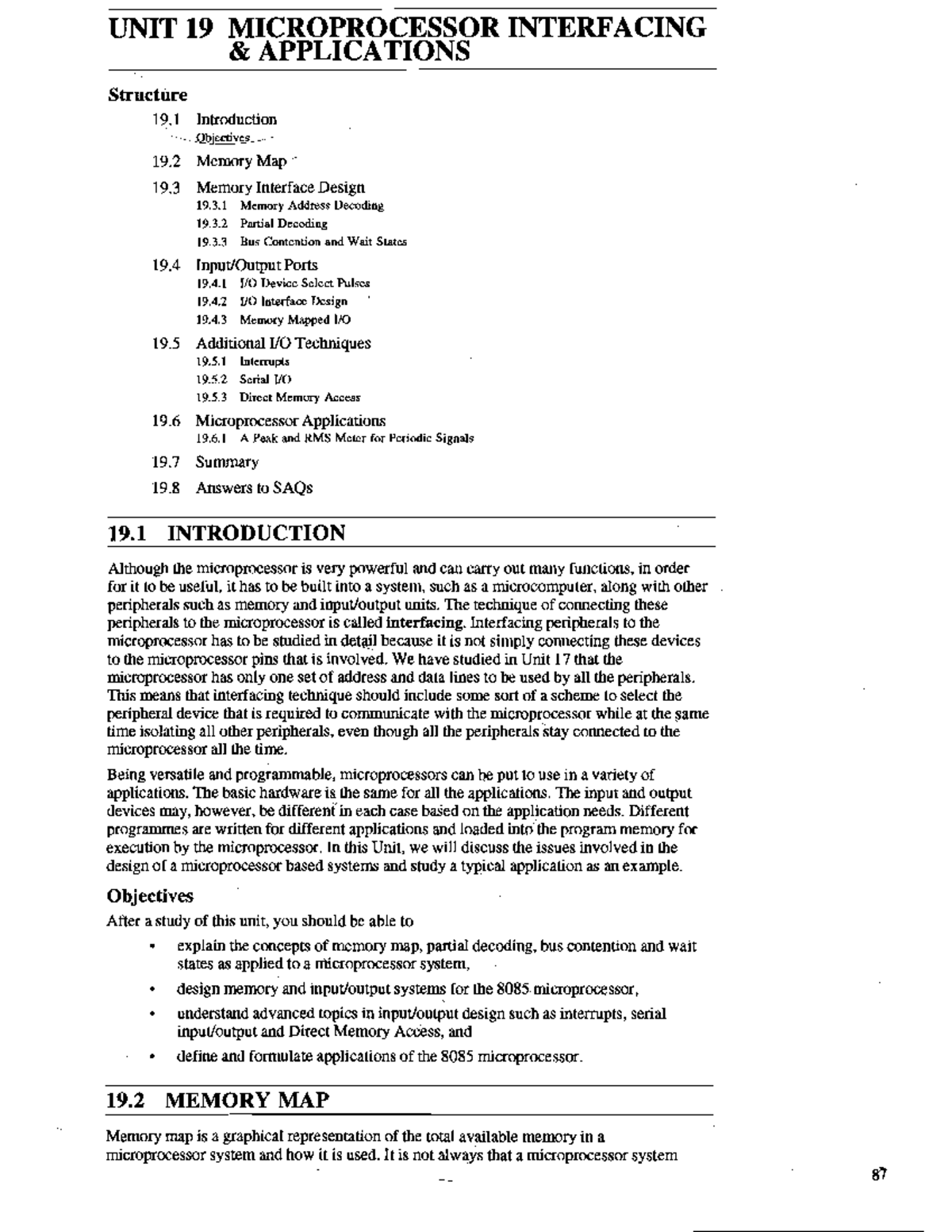 8085 Microprocessor Interfacing: Memory and I/O Design Concepts - Studocu