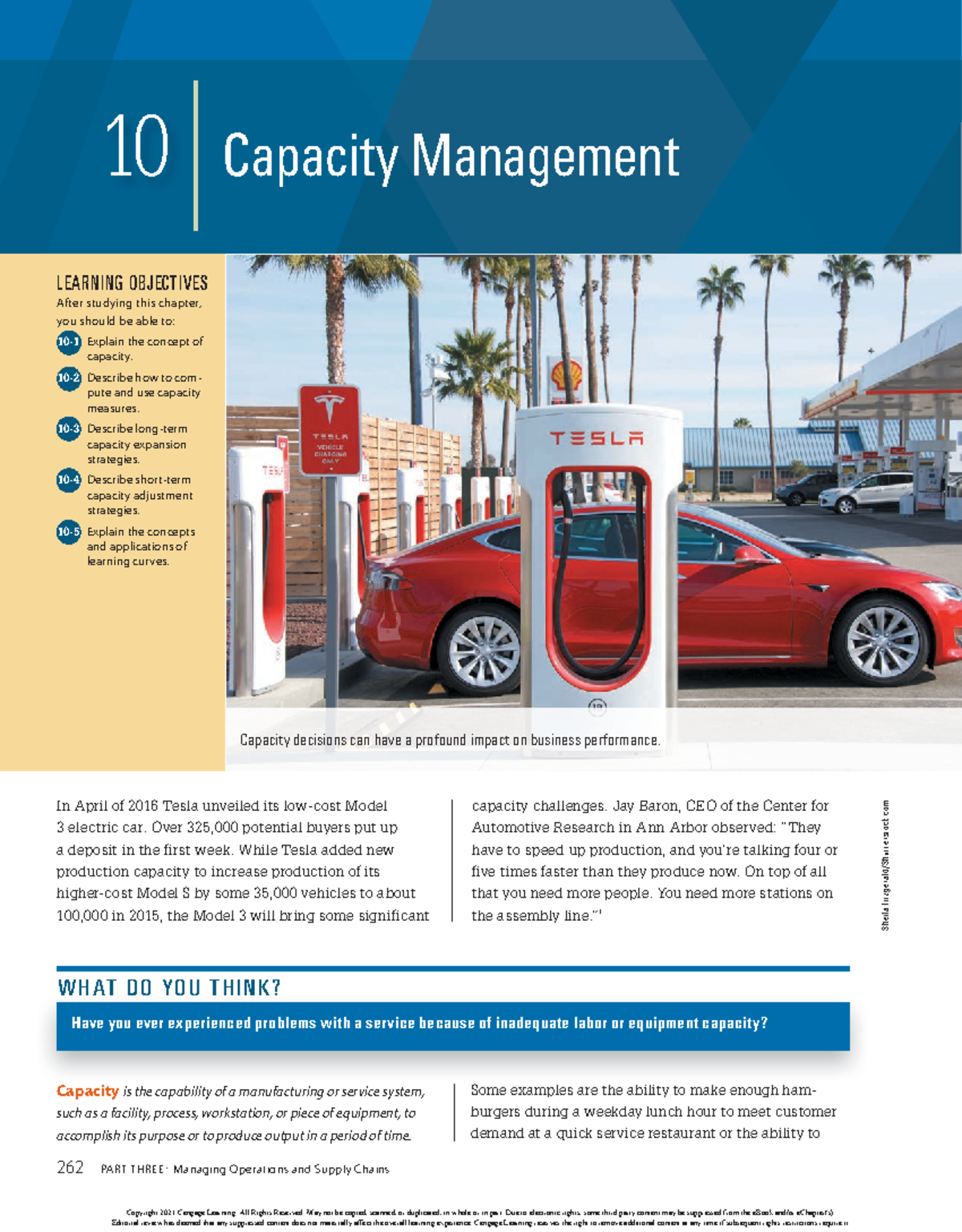 OM 2021 Midterm Chapter 10: Understanding Capacity Management - Studocu