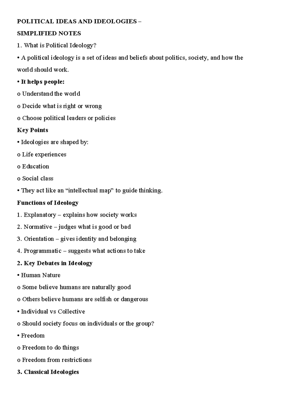 POLITICAL IDEOLOGIES SIMPLIFIED NOTES: ANC PARTY ANALYSIS - Studocu
